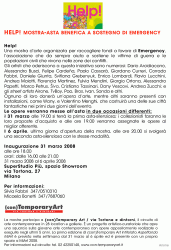 HELP - Exhibition and charity auction for Emergency - Milano 2008