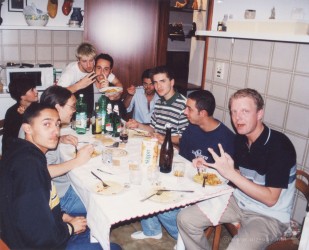 Aerosol dinner with THP and FASH crew from Zurich. Milano 1998